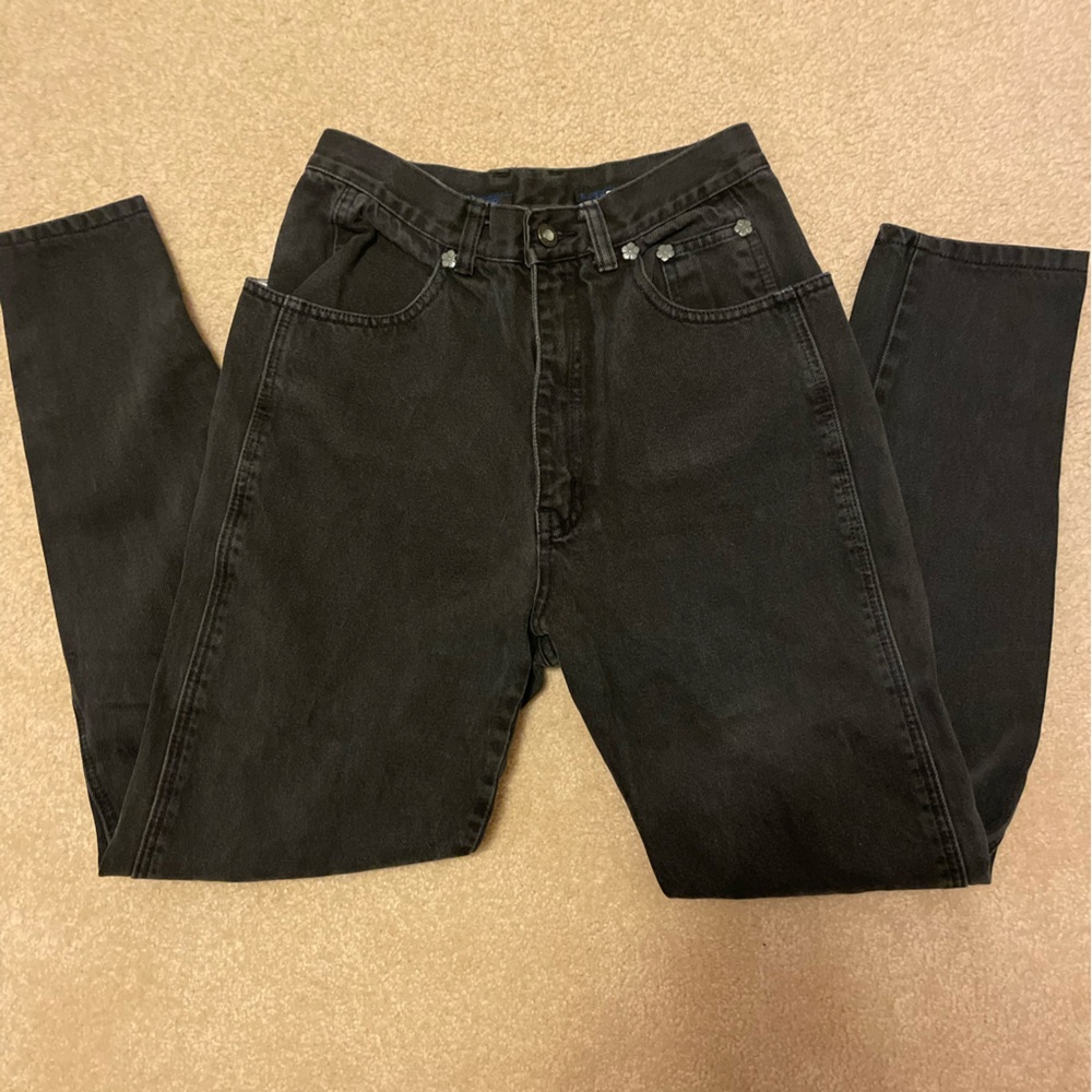 L.A. Gear Women's High Rise Black Jeans